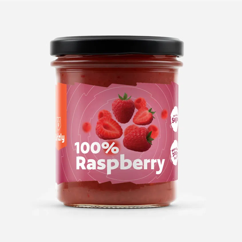 100% Malina bez přidaného cukru s extra kousky ovoce 6 x 200 g