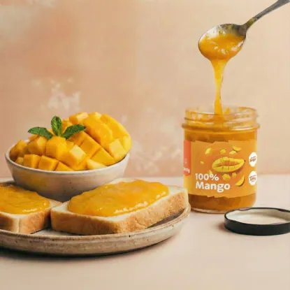 100% Mango bez přidaného cukru s extra kousky ovoce