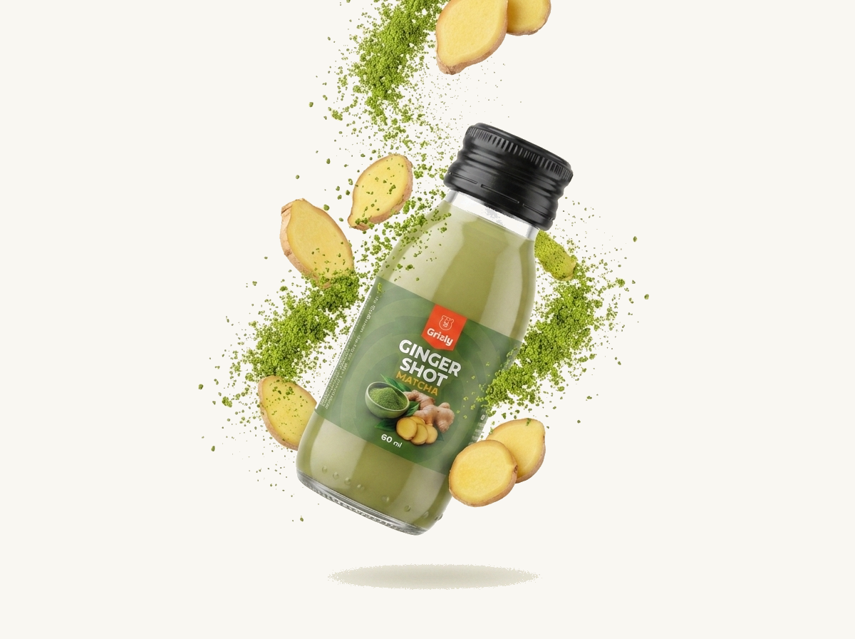 zázvor a matcha