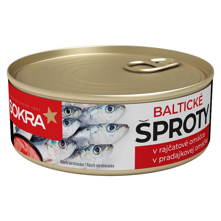 Baltické šproty v tomatové omáčce 6 x 240 g