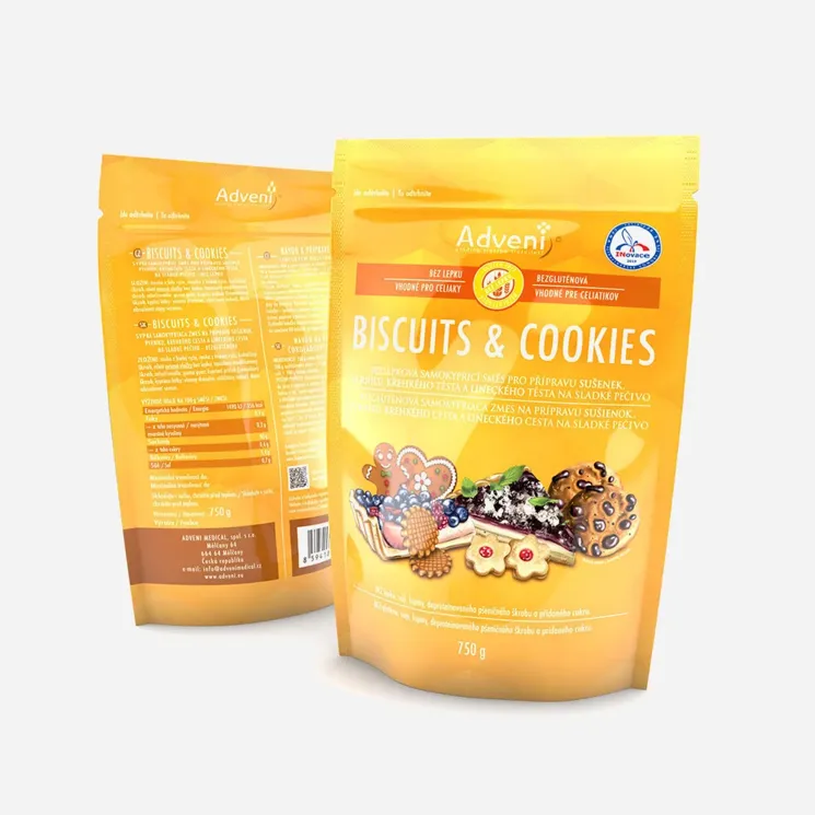 Bezlepková samokypřící směs Biscuit & cookies 6 x 750 g