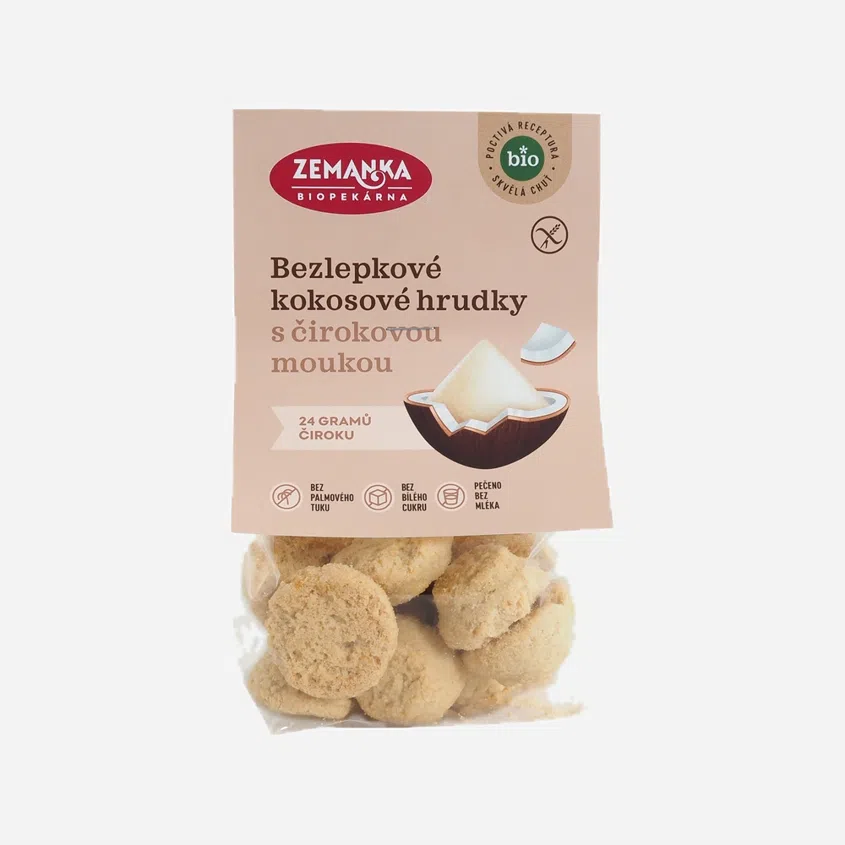 Bezlepkové čirokové sušenky kokosové BIO