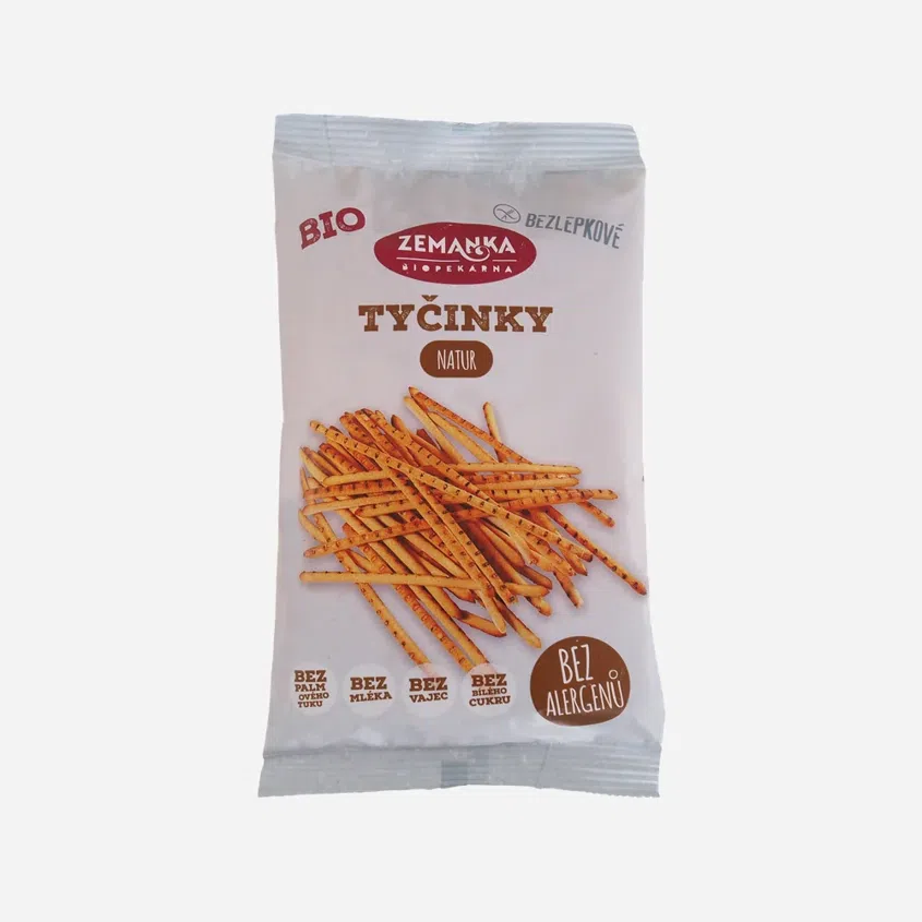 Bezlepkové tyčinky natur BIO