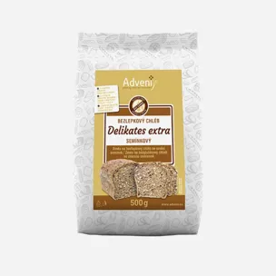 Bezlepkový chléb Delikates Extra se směsí semínek 6 x 500 g