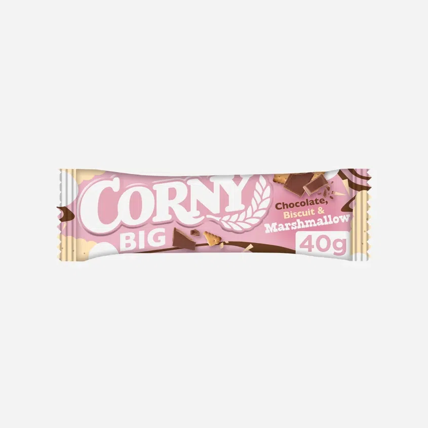 Big cereální tyčinka s marshmallow v mléčné čokoládě