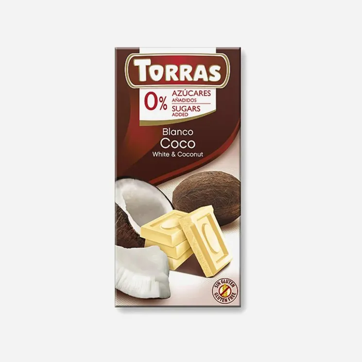 Bílá čokoláda s kokosem 6 x 75 g