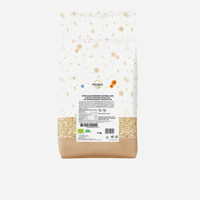 Bioharmonie Rýže kulatozrnná natural 6 x 3000 g