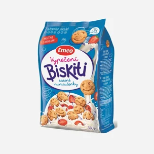 Biskiti mléční s jahodami 5 x 350 g