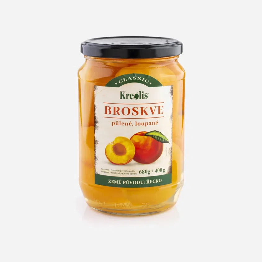 Broskve půlené loupané 6 x 680 g
