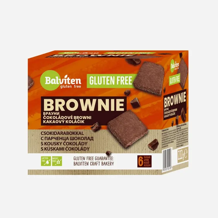 Brownie bez lepku krabička 6 x 222 g