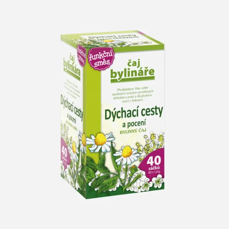 Bylinář Dýchací cesty a pocení 40 sáčků 6 x 64 g