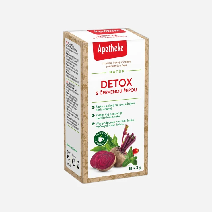 Čaj detox s červenou řepou