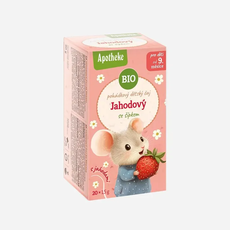 Čaj dětský Jahodový se šípkem BIO