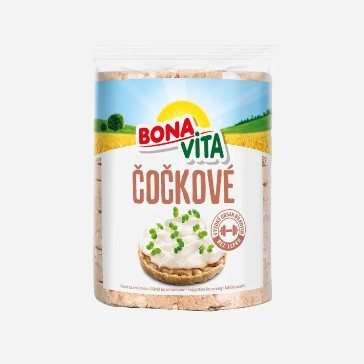 Celozrnné čočkové chlebíčky s mořskou solí 6 x 90 g