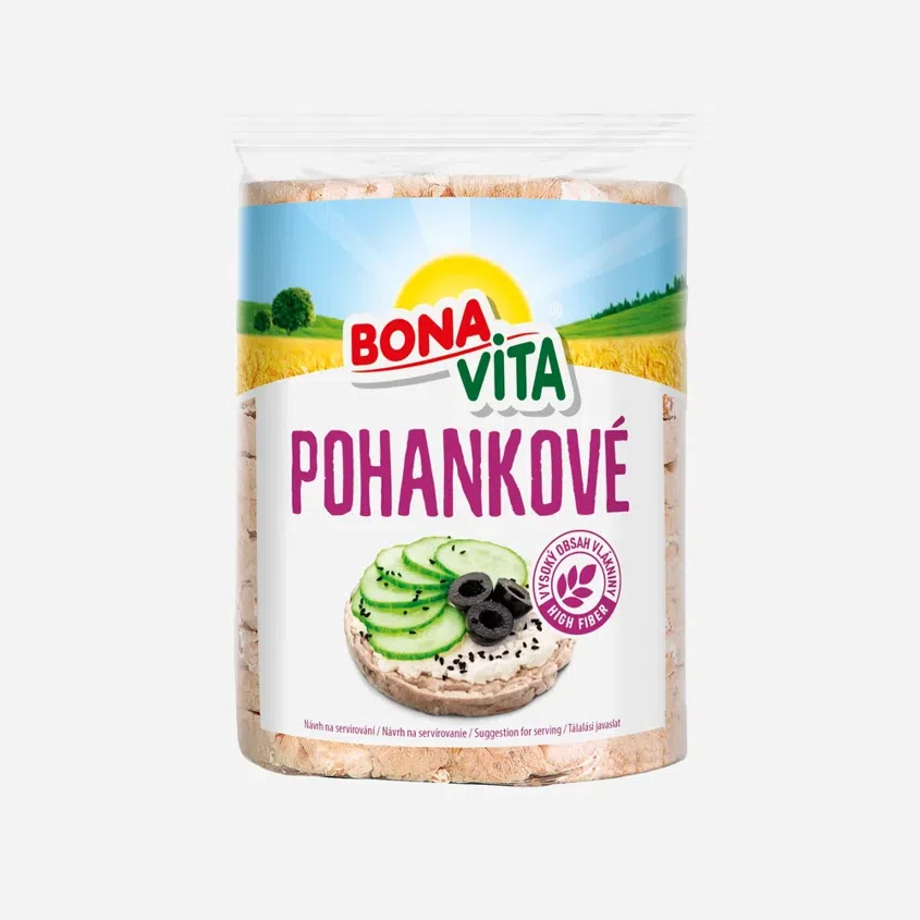 Celozrnné pohankové chlebíčky s mořskou solí