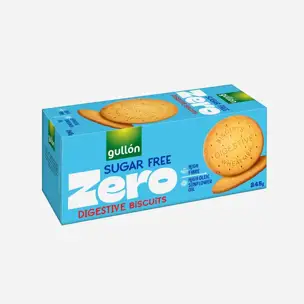 Celozrnné sušenky bez cukru, se sladidly Digestive 5 x 245 g