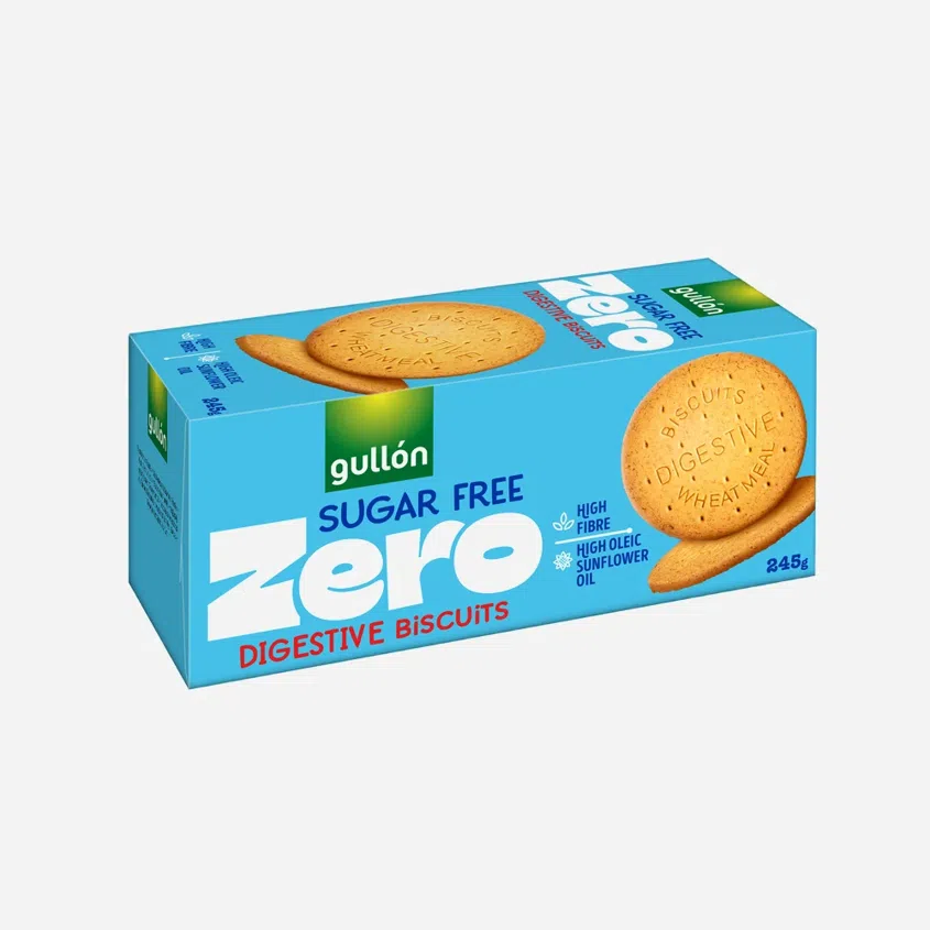 Celozrnné sušenky bez cukru, se sladidly Digestive 5 x 245 g