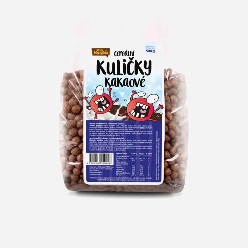 Cereální kuličky kakaové 6 x 500 g