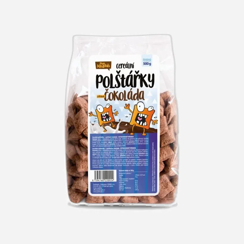 Cereální polštářky čokoládové
