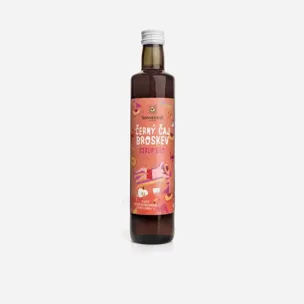 Černý čaj broskev sirup BIO 12 x 500 ml
