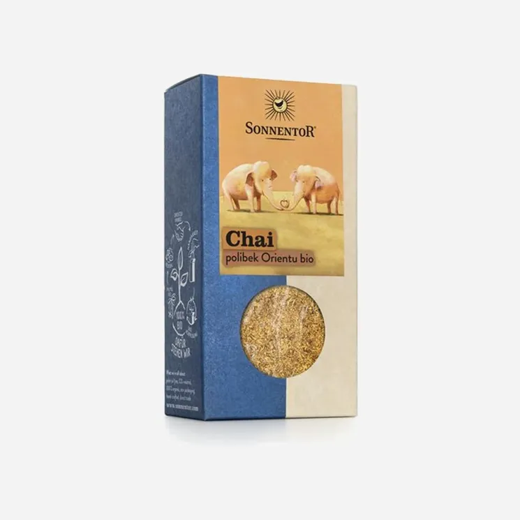 Chai polibek Orientu – směs květů a koření s cukrem BIO 6 x 70 g