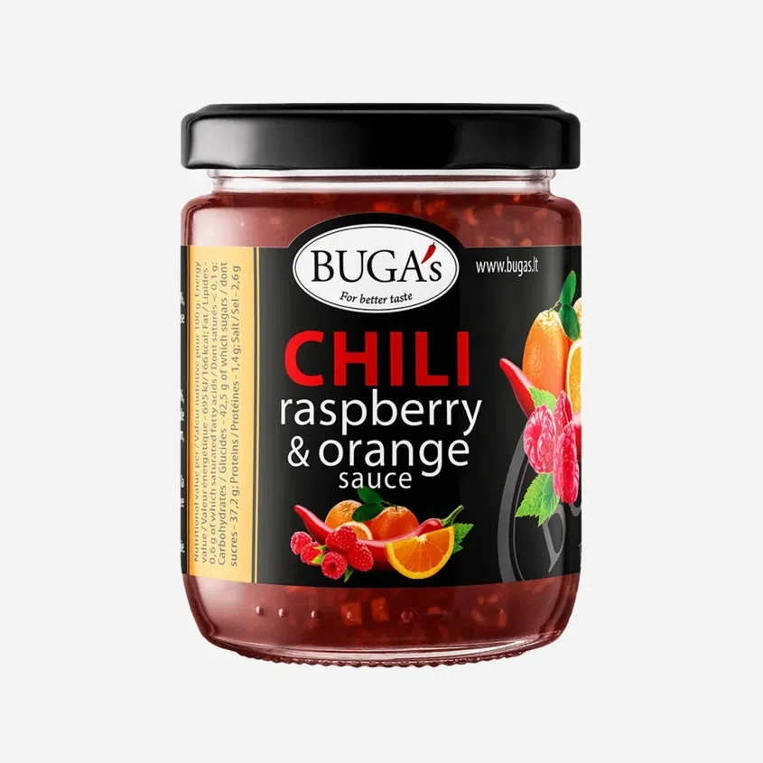 Chilli omáčka s malinami a pomerančem 6 x 170 g
