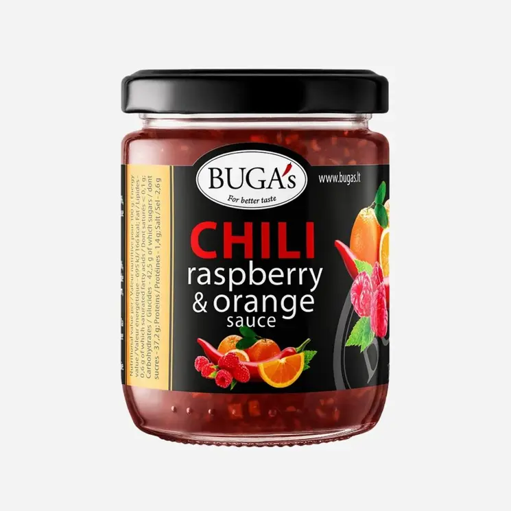 Chilli omáčka s malinami a pomerančem