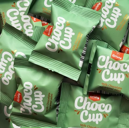 Choco Cups mléčná čokoláda, karamel & máta