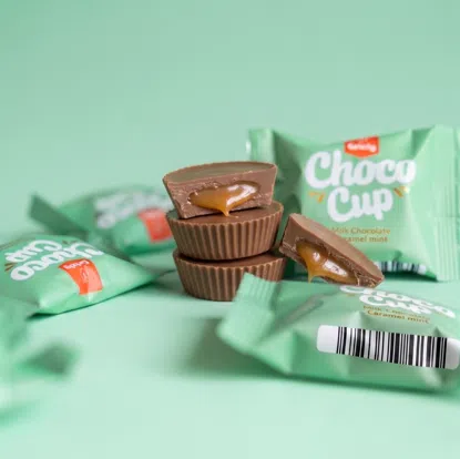 Choco Cups mléčná čokoláda, karamel & máta