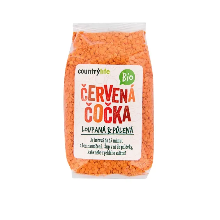 Čočka červená půlená BIO 6 x 500 g