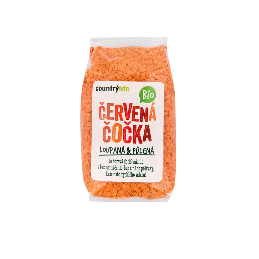 Čočka červená půlená BIO 6 x 500 g