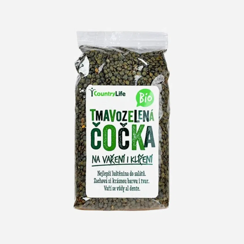 Čočka tmavozelená  BIO 6 x 500 g