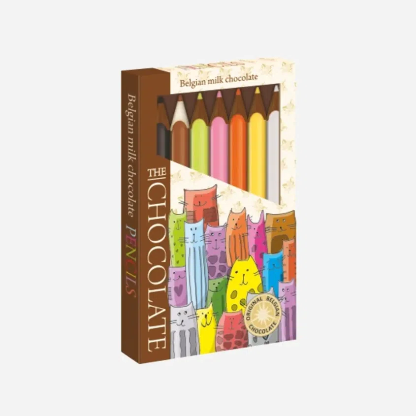 Čoko pastelky mléčné - motiv kočky 6 x 100 g