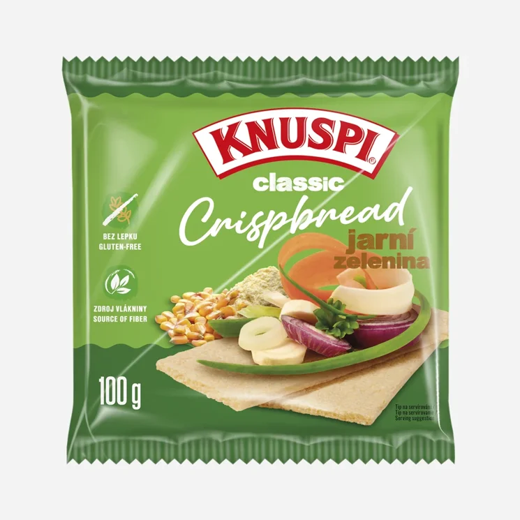 Crispbread jarní zelenina