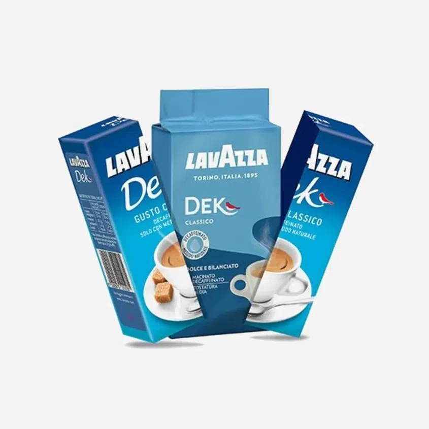 Decaffeinato bezkofeinová mletá káva 6 x 250 g