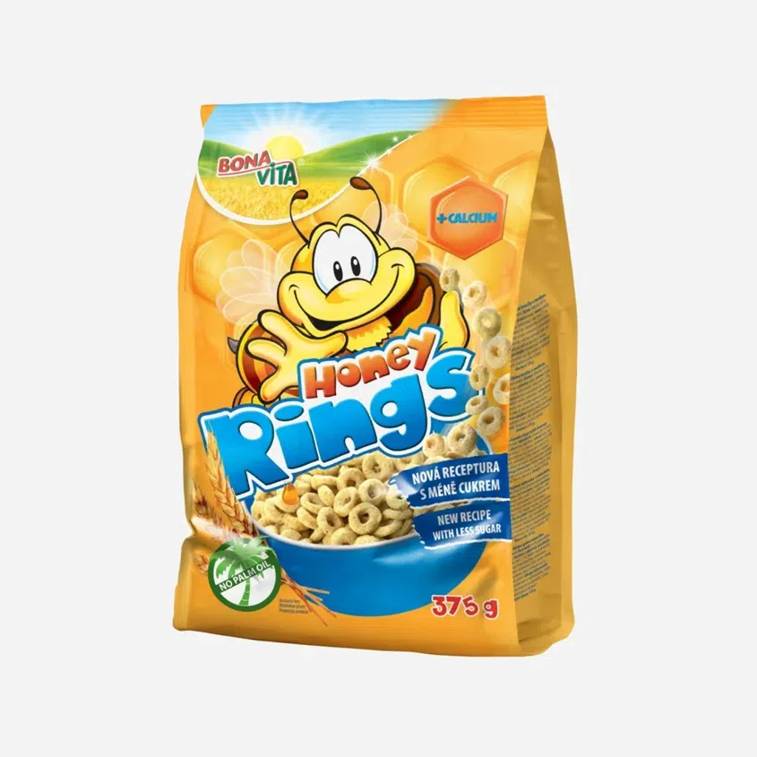 Dětské cereálie Honey Rings 6 x 375 g