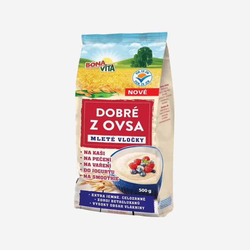 Dobré z ovsa - ovesné mleté vločky