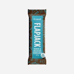 Flapjack bezlepkový s belgickou čokoládou a kokosem