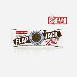 Flapjack Gluten Free  - čokoláda +kokos s hořkou čokoládou
