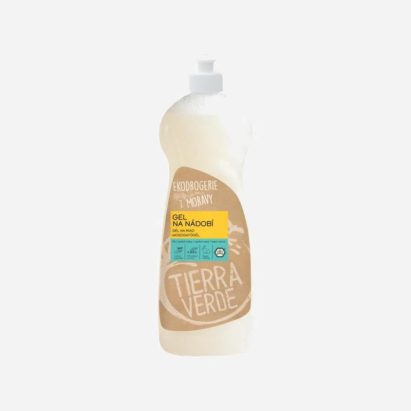 Gel na nádobí sladká máta BIO 6 x 1000  ml