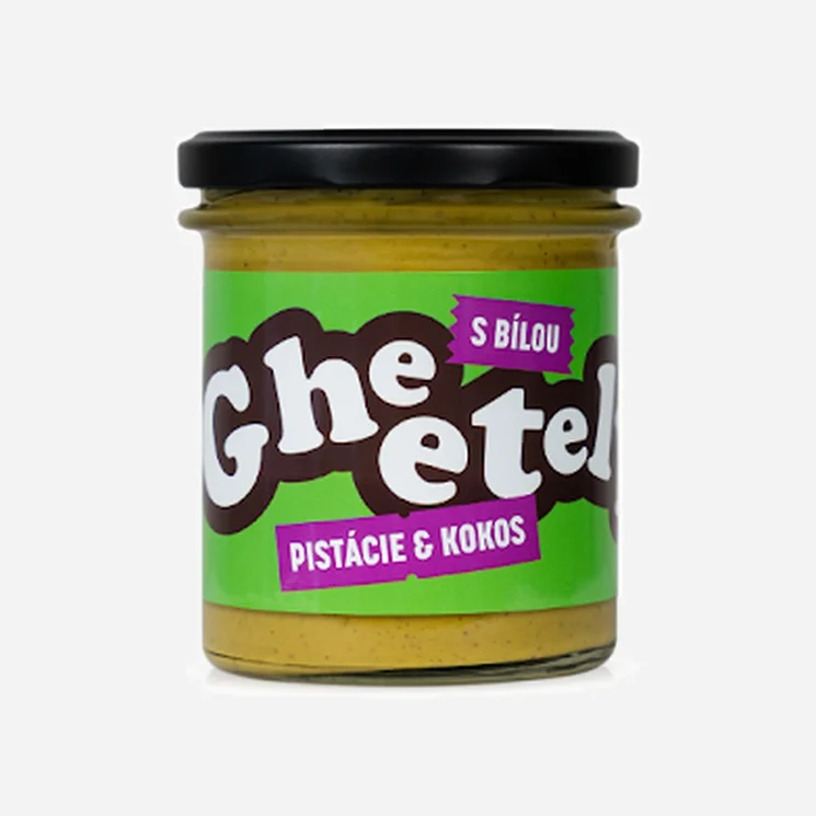 Gheetella® pistácie a kokos s bílou čokoládou