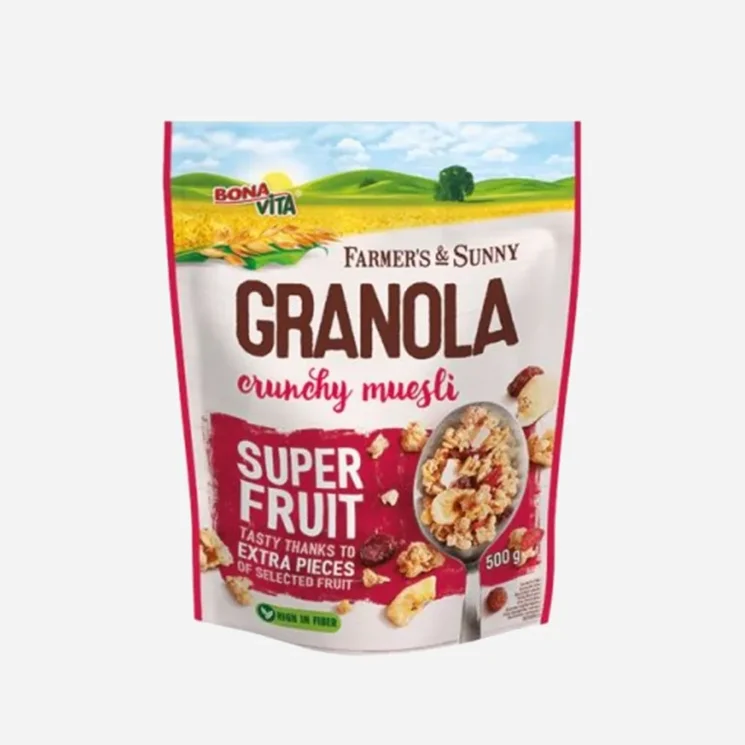 Granola křupavé müsli super fruit 6 x 500 g