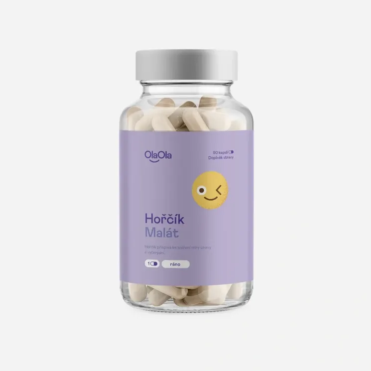Hořčík malát podporující energii