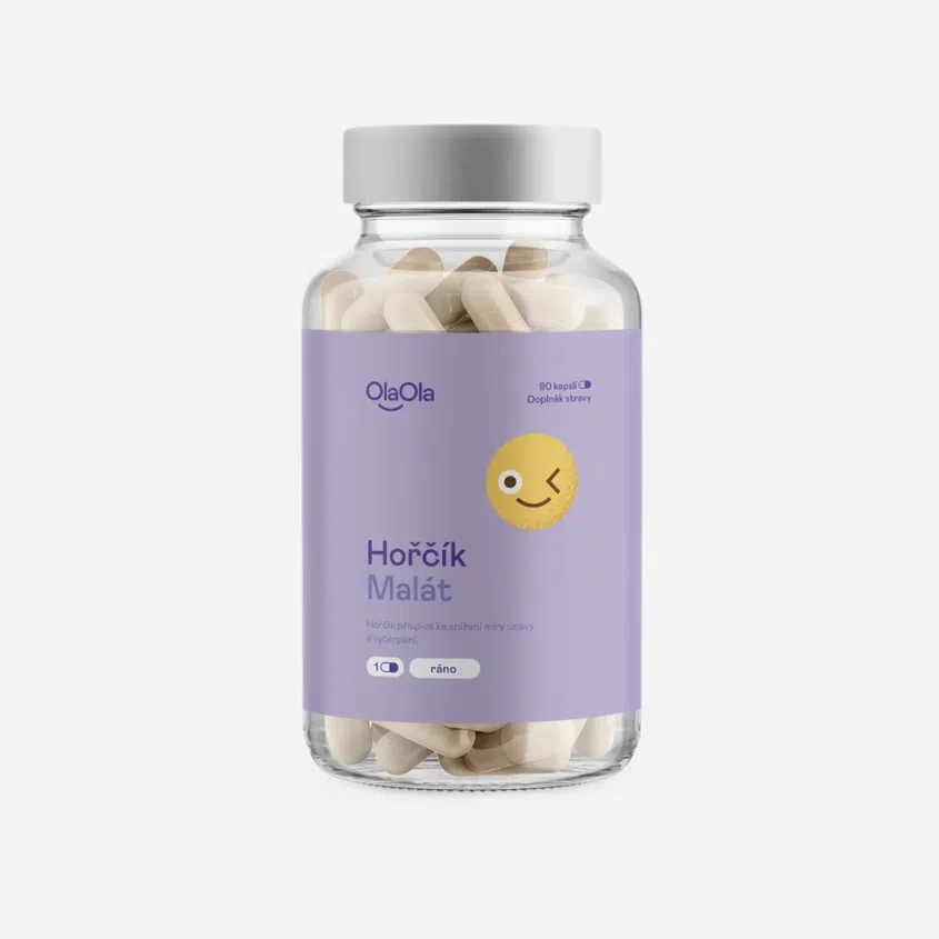 Hořčík malát podporující energii