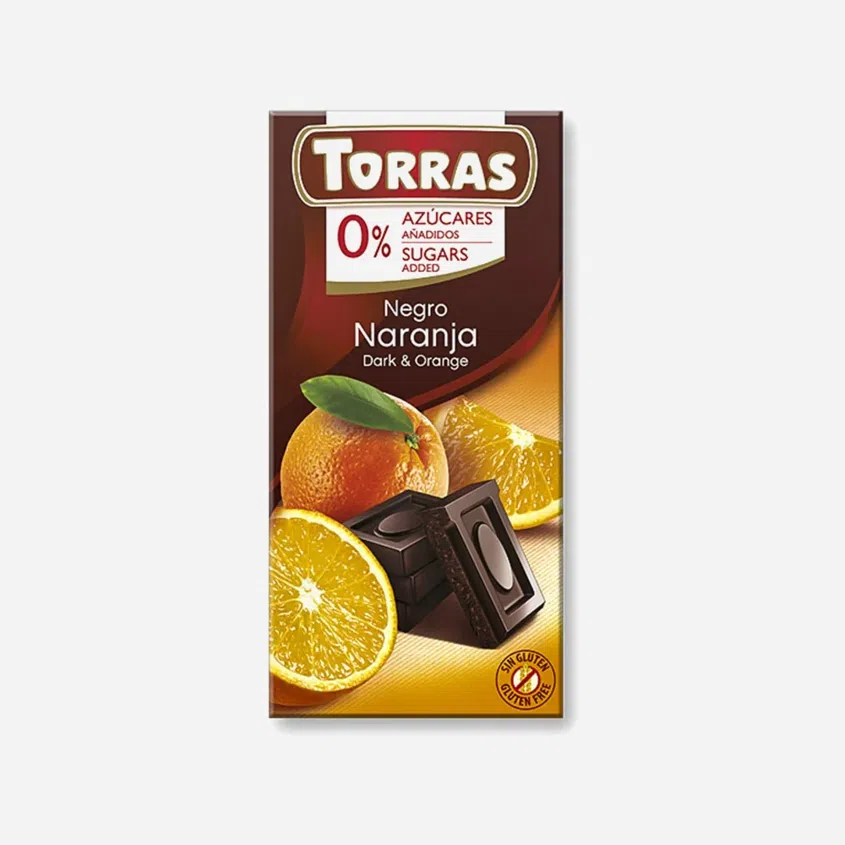 Hořká čokoláda s pomerančem 6 x 75 g