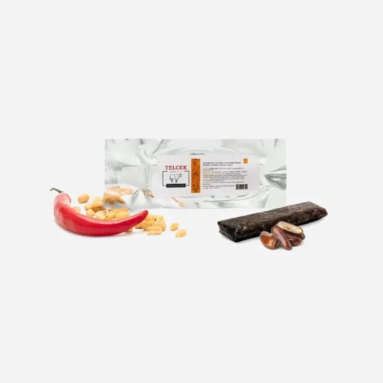 Hovězí proteinová tyčinka s arašídy, datlemi a chilli 12 x 50 g