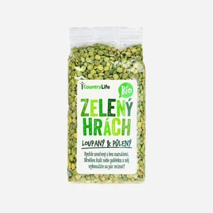 Hrách zelený půlený  BIO 6 x 500 g