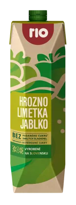 Hrozno, jablko a limetka 12 x 1000 ml