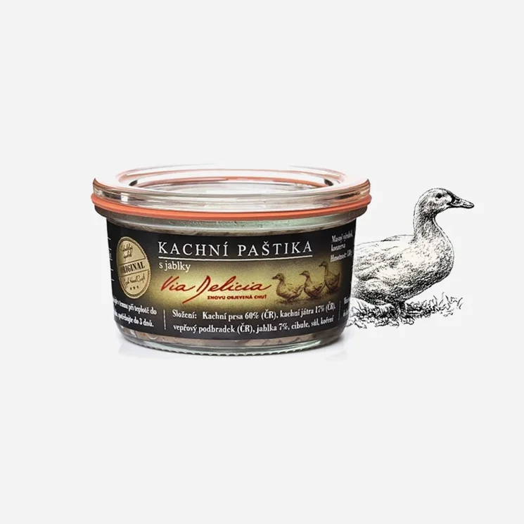 Kachní paštika s jablky 6 x 130 g