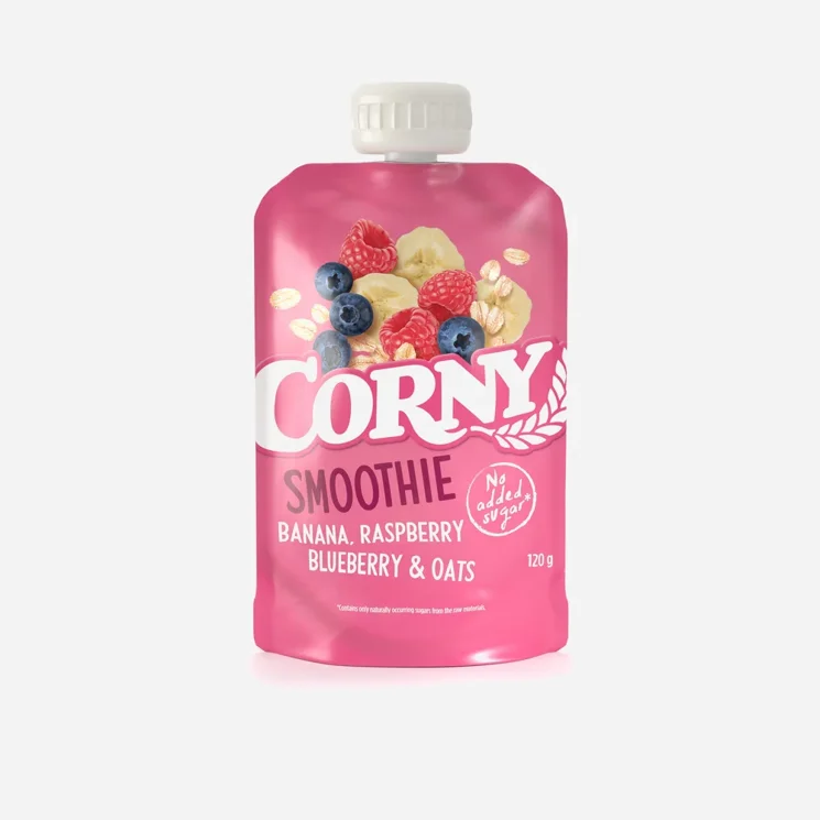 Kapsička Smoothie banán, maliny, borůvky a ovesné vločky